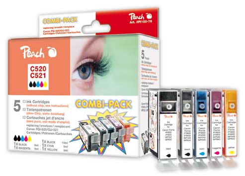 Peach Druckerpatronen Multipack